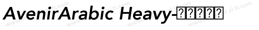 AvenirArabic Heavy字体转换